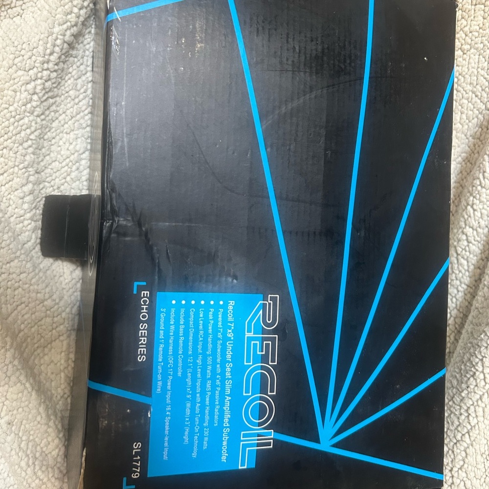 Recoil 7 x 9 under seat slim amplified subwoofer SL 1779